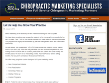 Tablet Screenshot of chirometromarketing.com